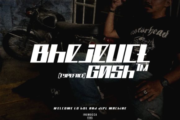 Bhejeuct Gash: The Futuristic Display Typeface