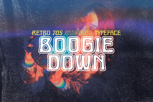 Boogie Down: A Groovy 70s Retro All-Caps Font