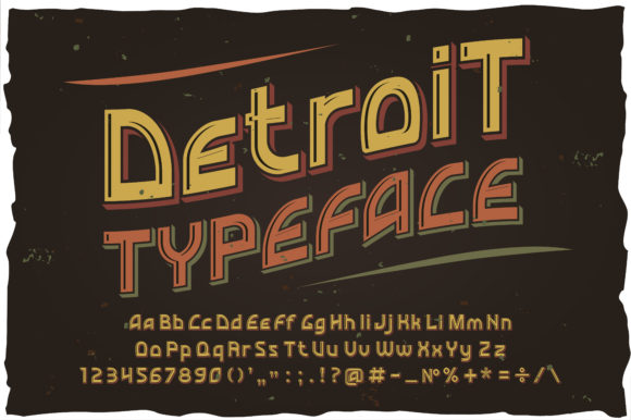 Detroit: A Bold Display Font for Impactful Designs