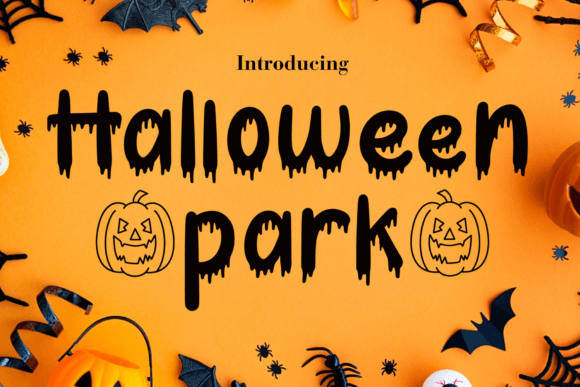 Halloween Park: The Ultimate Display Font for Spooky Designs