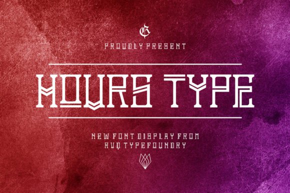 Hours: A Modern Geometric Typeface for Bold Design