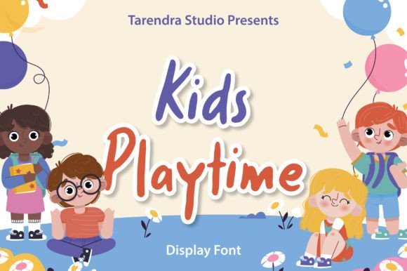 Kids Playtime: The Fun Display Font for Creative Projects