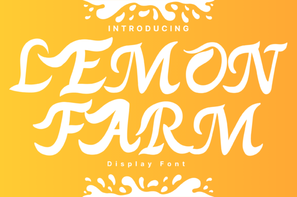 Lemon Farm: A Whimsical Handwritten Display Font