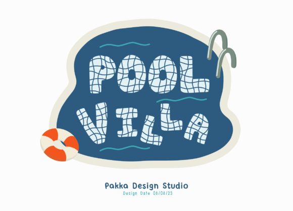 Pool Villa: A Quirky & Adaptable Display Font
