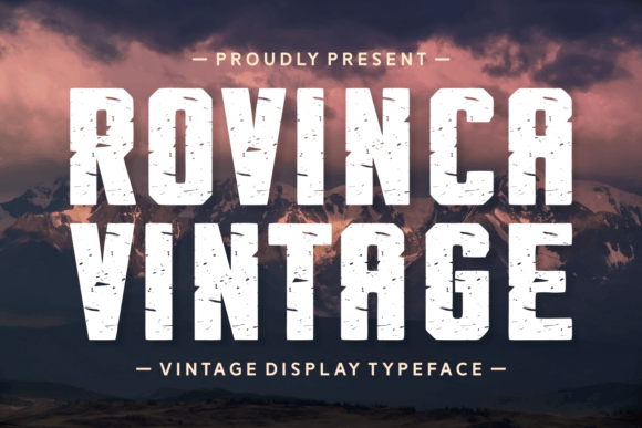 Rovinca Vintage: A Quirky Display Typeface for Creative Projects