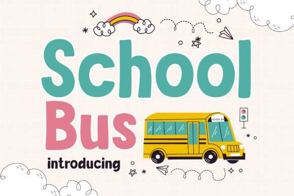 School Bus: A Bold and Fun Display Font for Creative Projects