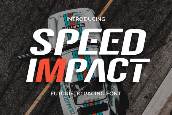 Speed Impact: A Display Font for Dynamic and Athletic Designs