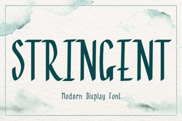 Stringent: A Modern Display Font for Impactful Design