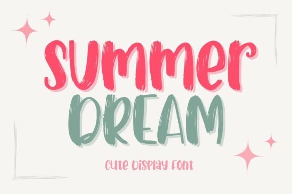 Summer Dream: A Cute Display Font for Joyful Designs