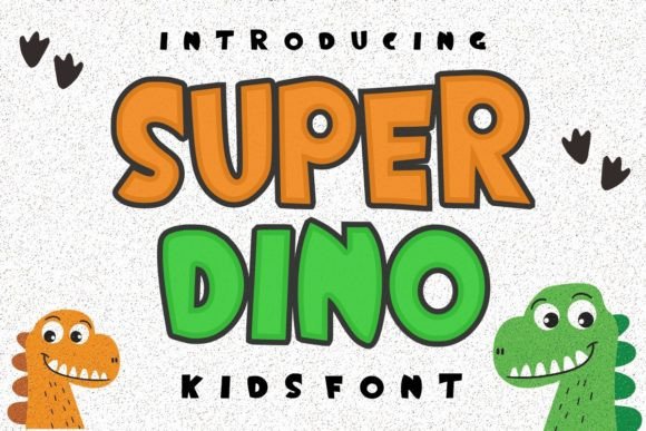 Super Dino: A Friendly Font for Creative Projects