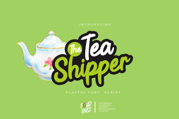 The Tea Shipper: A Playful Retro Display Font
