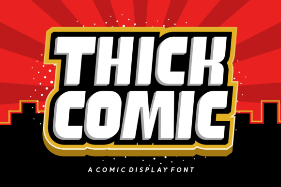 Thick Comic: Bold Typography for Impactful Designs