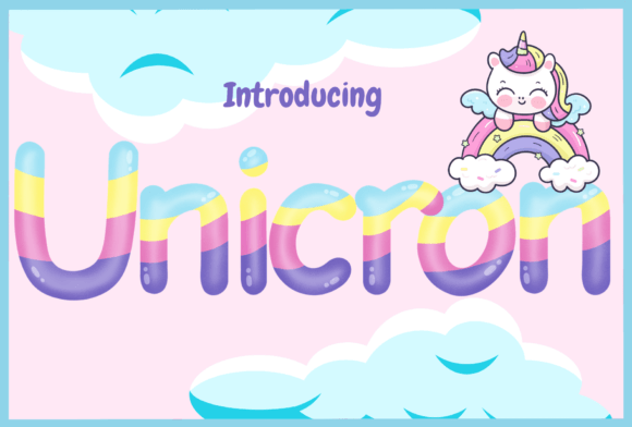 Unicorn: A Playful Display Font for Creative Projects